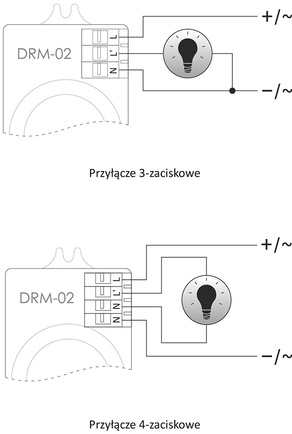 Czujnik ruchu mikrofalowy DRM-02 24 V